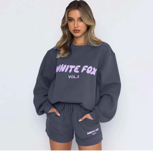 2-Piece-set, Women’s Long sleeve shirt with shorts